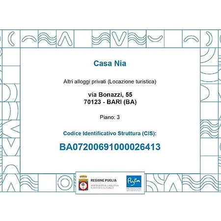 Casa Nia Centro Puglia * Bari